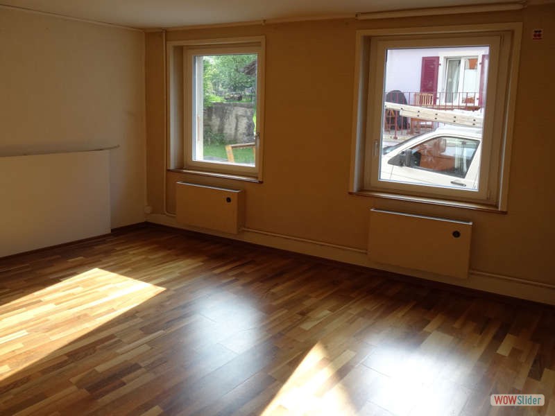 Chambre rez, env. 20 m2, sol parquet